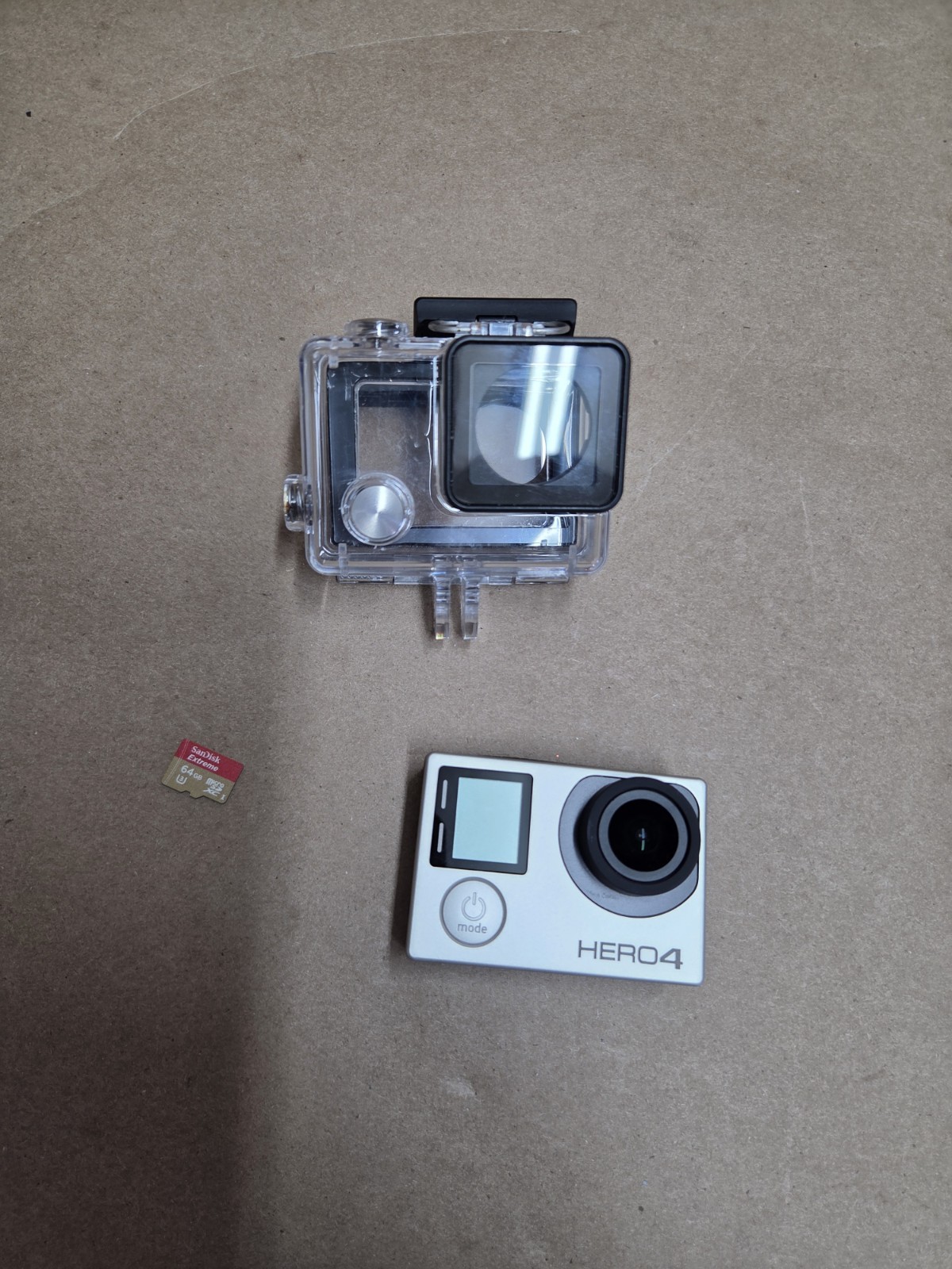 GoPro HERO4 Silver - Very Good Condition - Comes With Case - 64gb Card No Bat