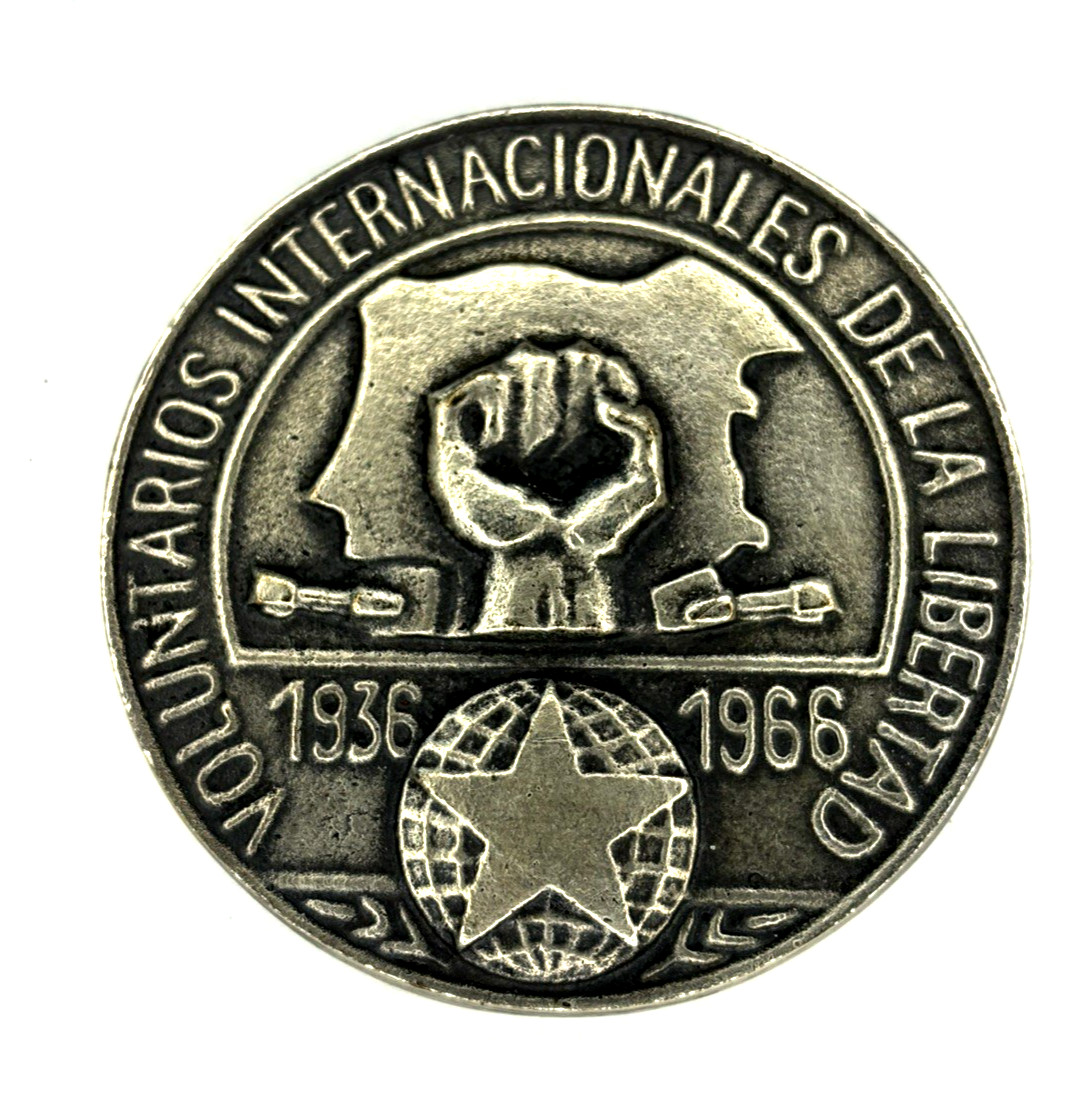 Original Yugoslavia International Brigades Spanish Civil War Medal 1936-1966