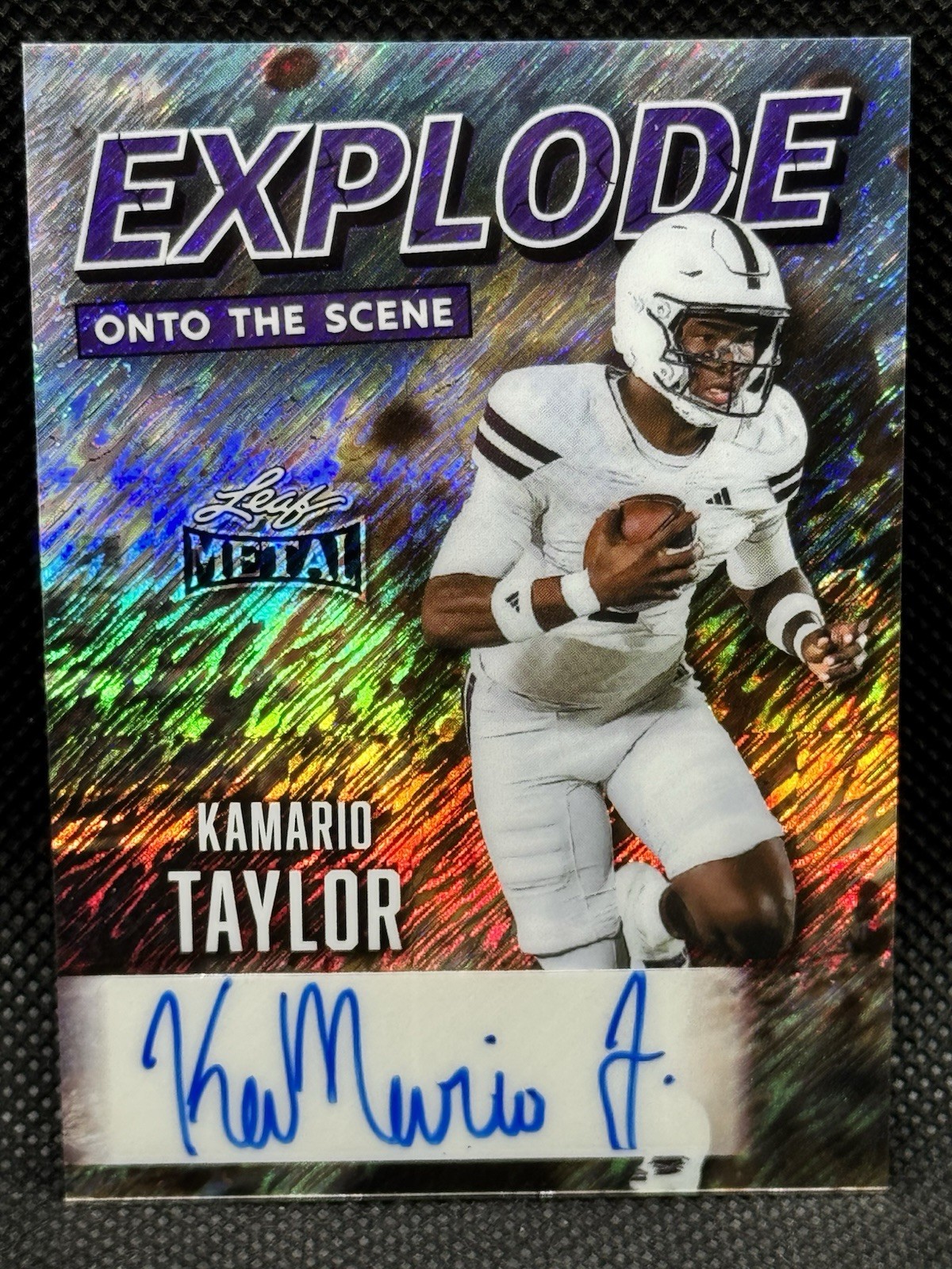 Kamario Taylor 2026 Leaf Metal #EA-KMT Explode Onto The Scene Auto 6/7 - Miss St
