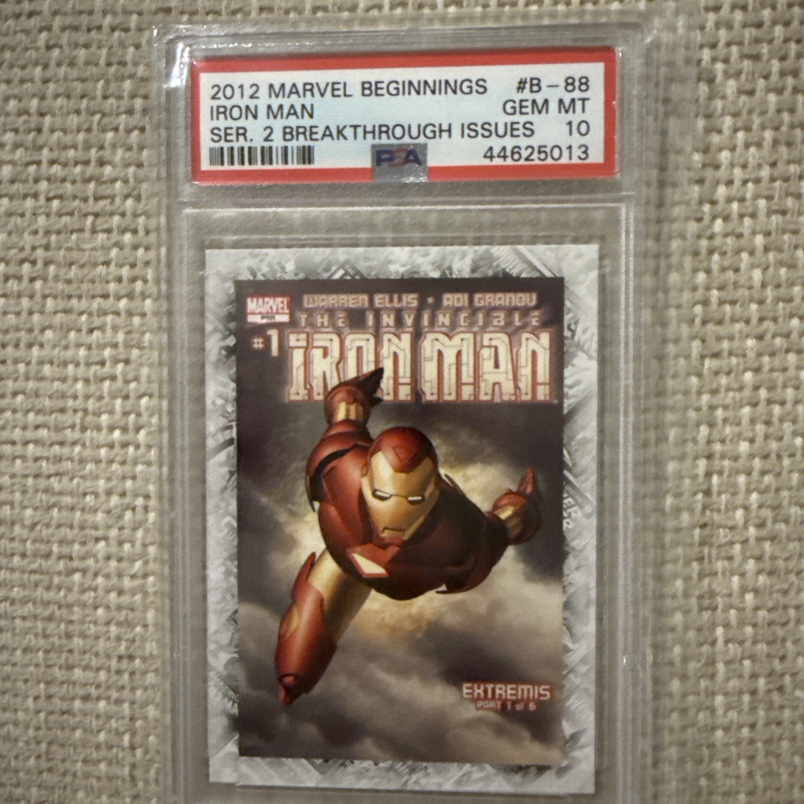 2012 Marvel Iron Man PSA 10 low pop 10 only rare 2012 Marvel Iron Man PSA 10 low pop 10 only rare