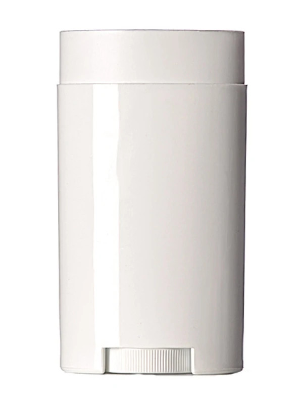 (25) Empty Clear Plastic Deodorant Containers - 2.5 Oz Classic Style Oval WHITE (25) Empty Clear Plastic Deodorant Containers - 2.5 Oz Classic Style Oval WHITE
