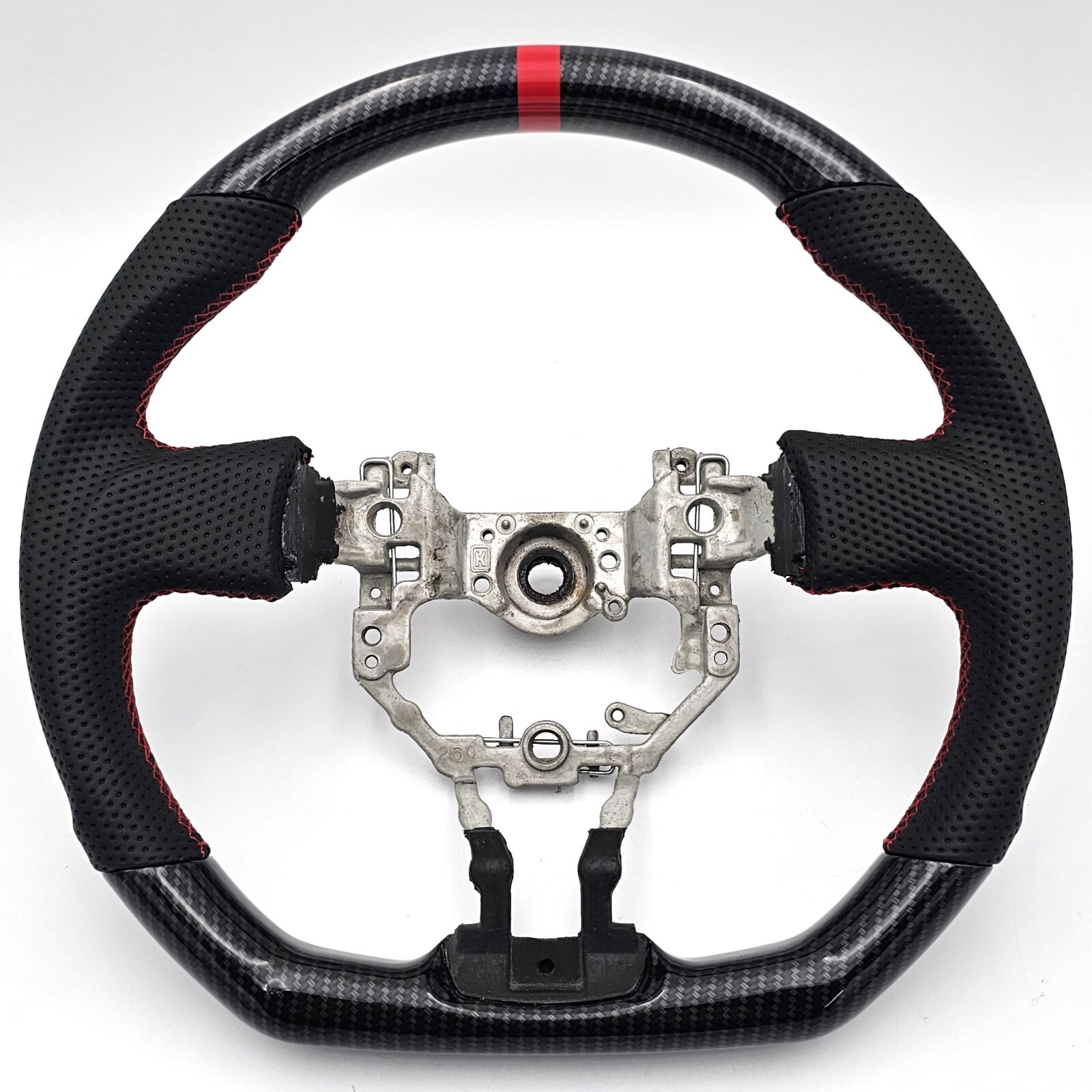REVESOL Hydro-Dip Carbon Fiber Black Steering Wheel for 2013-2016 SCION FR-S BRZ