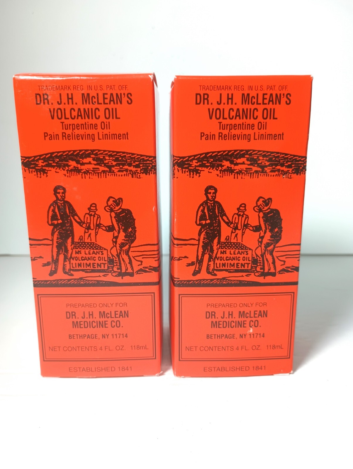 DR. J.H. McLEAN'S Volcanic Oil Pain Relieving Made in USA, 4 fl oz  (2 pack)