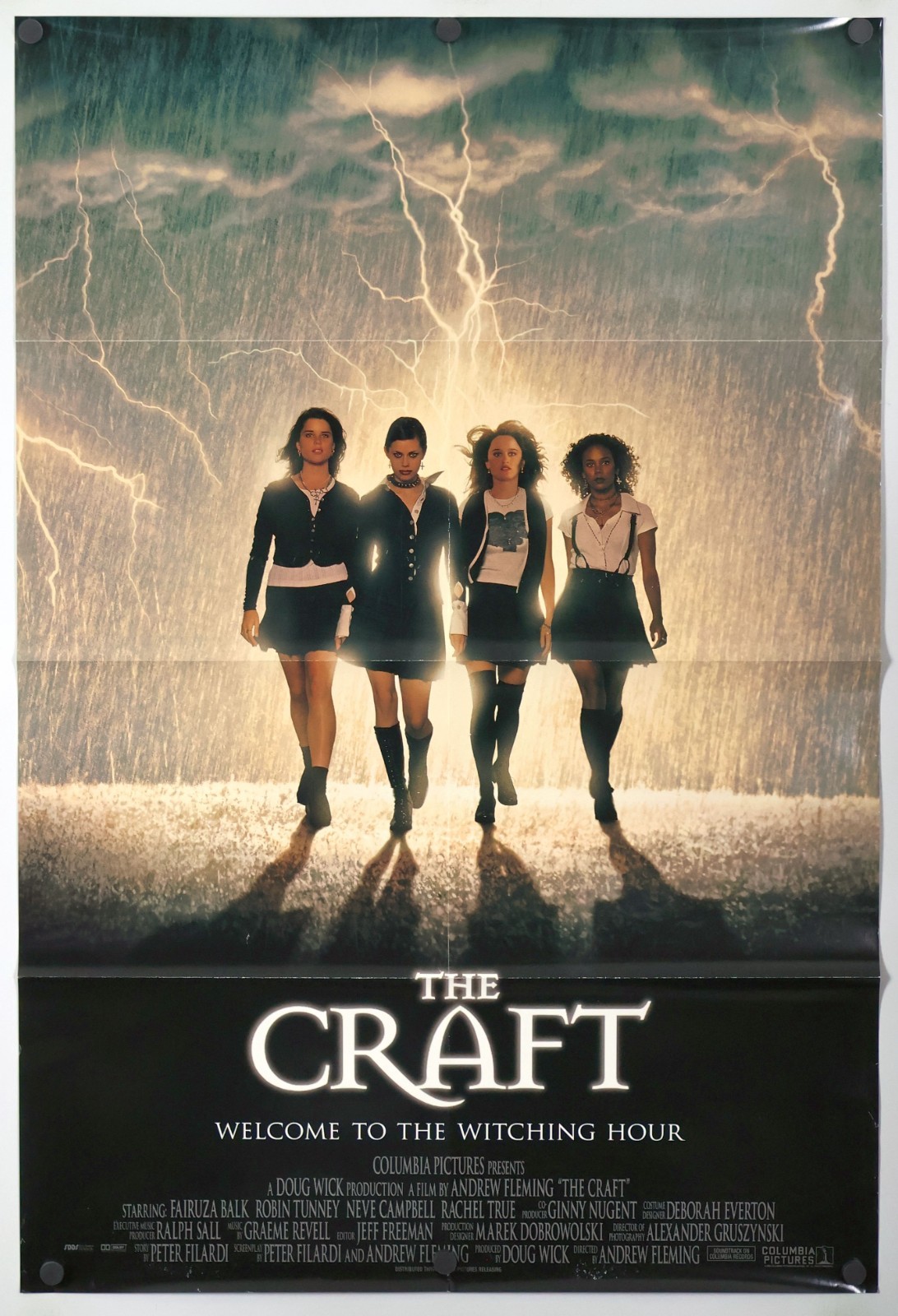 The Craft - original DS movie poster 27x40 1996 Fairuza Balk , Neve Campbell The Craft - original DS movie poster 27x40 1996 Fairuza Balk , Neve Campbell