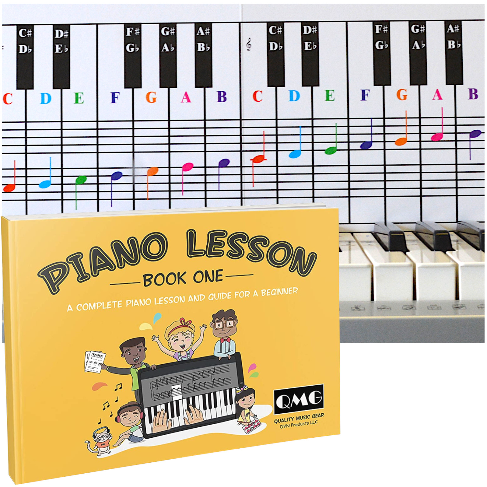 Piano and Keyboard Note Chart and Color Note Piano Music Lesson Book for Kids Piano and Keyboard Note Chart and Color Note Piano Music Lesson Book for Kids