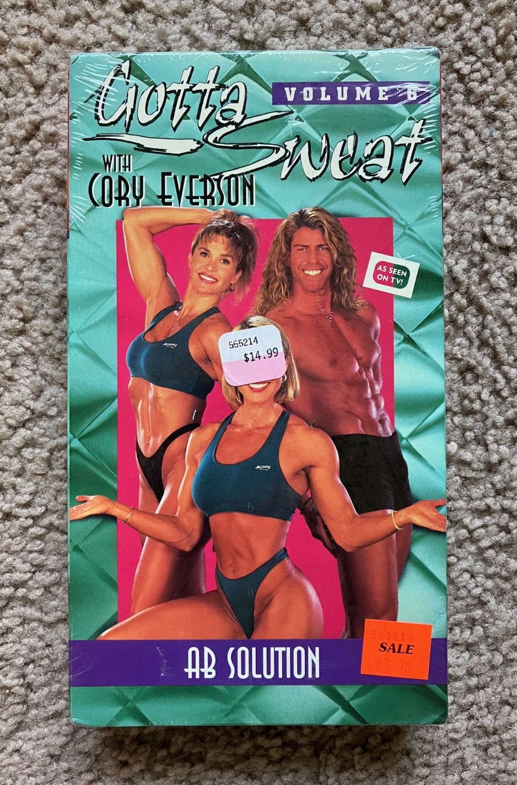 Vtg 1995 Gotta Sweat AB Solution with Cory Everson VHS tape Workout New Sealed