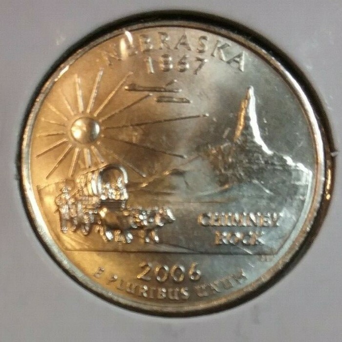 2006 Nebraska D State Quarters - BU - Uncirculated 2006 Nebraska D State Quarters - BU - Uncirculated