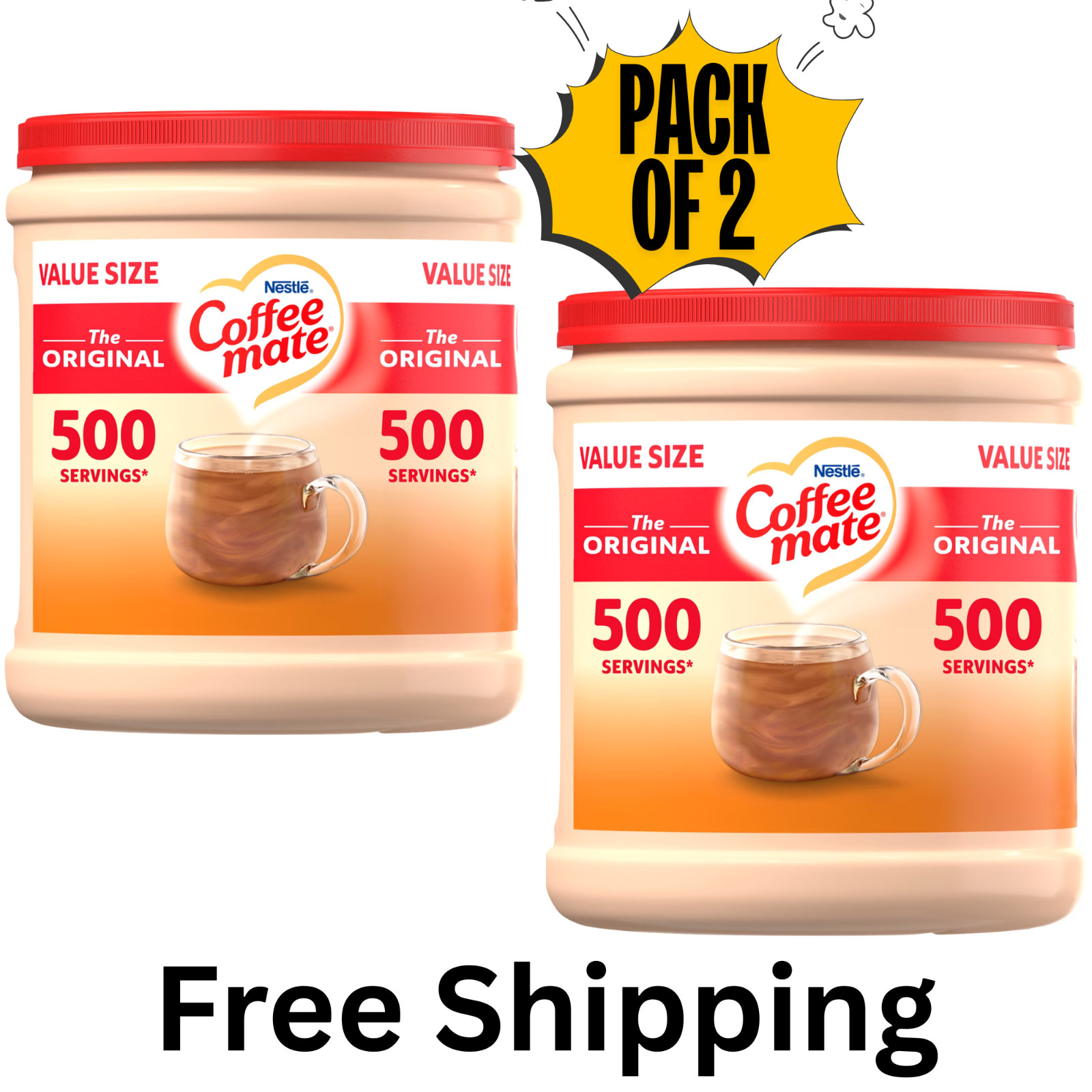 (2 pack) Nestle Coffee Mate, The Original Powdered Coffee Creamer, 35.3 oz