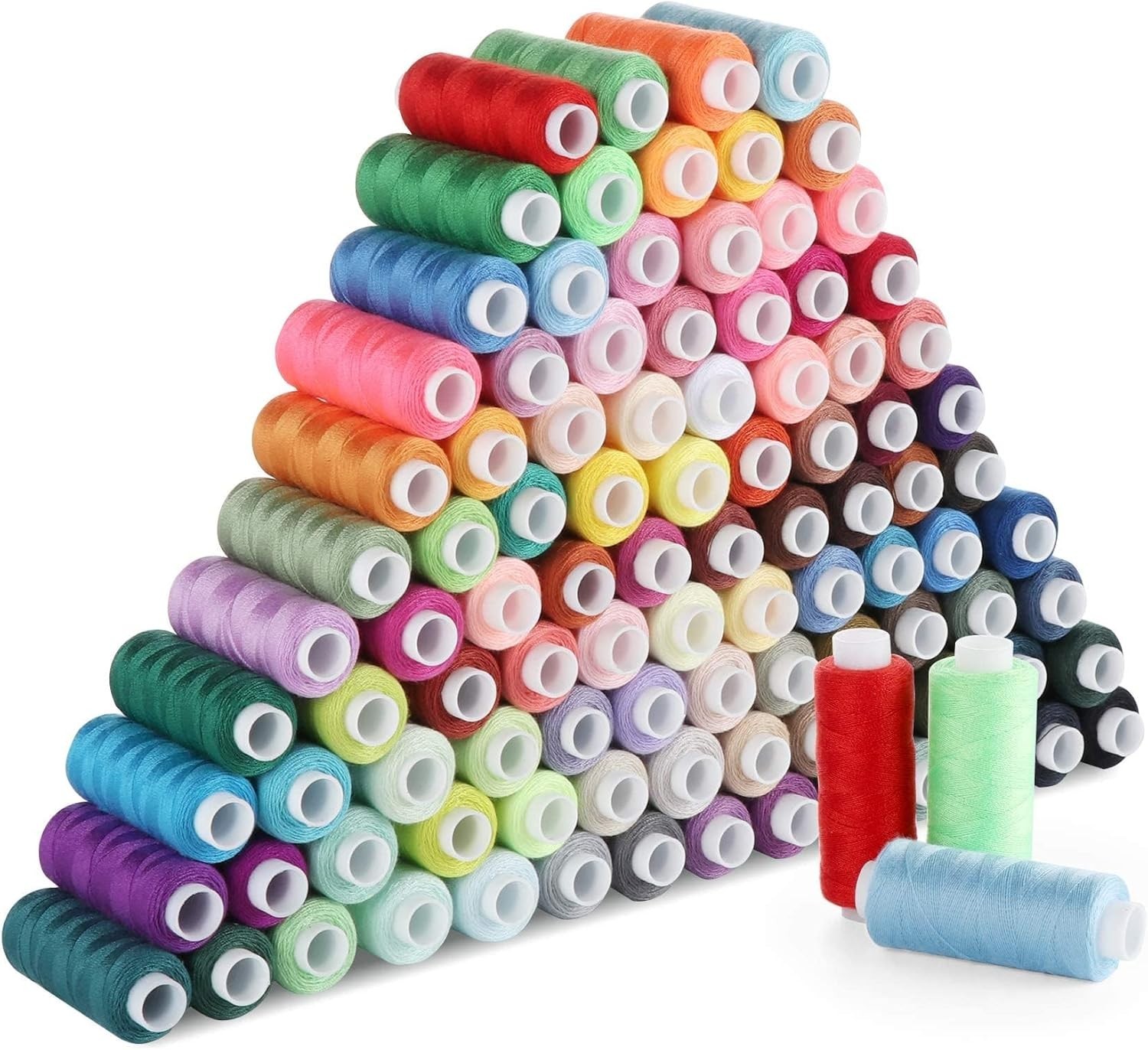 Sewing Thread Set 100 Color, Thread for Sewing 250 Yards Each Spool Polyester...