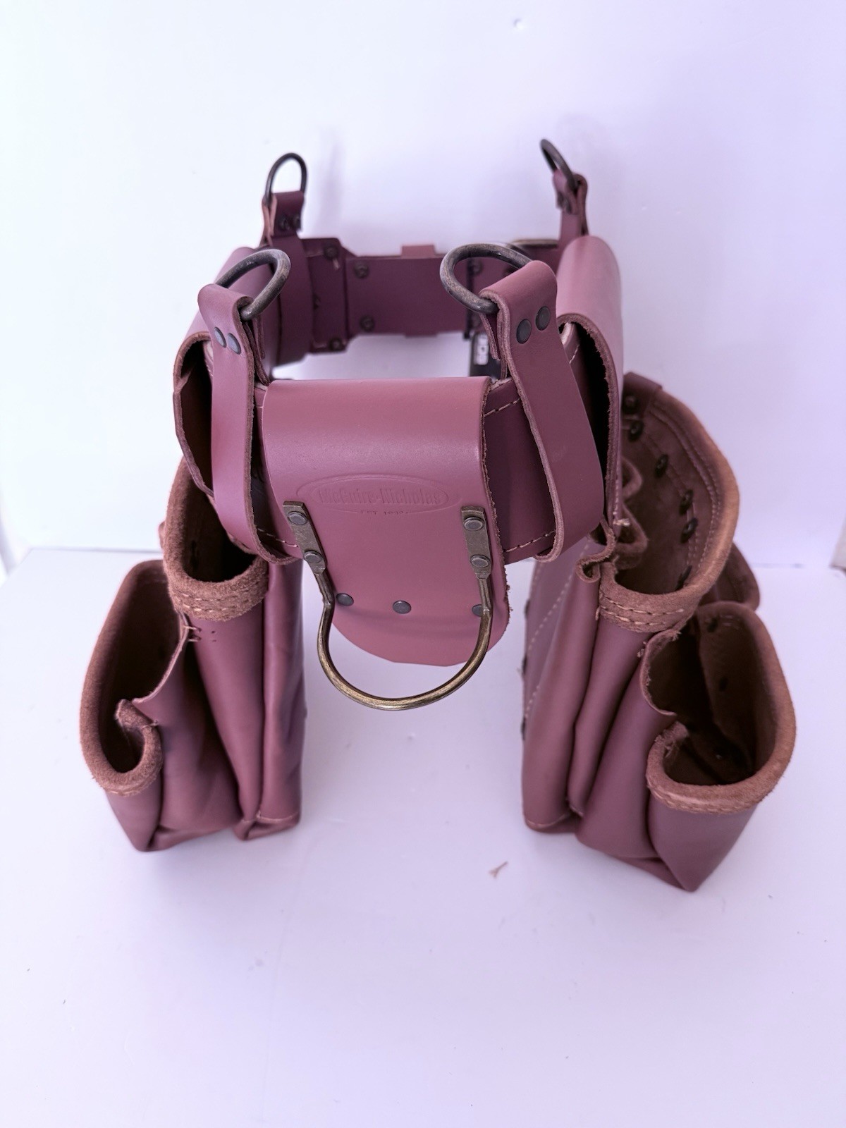 NEW Masters McGuire-Nicholas 1DM-527-M-2 Brown Leather Rig Tool Belt 52.5 NEW Masters McGuire-Nicholas 1DM-527-M-2 Brown Leather Rig Tool Belt 52.5