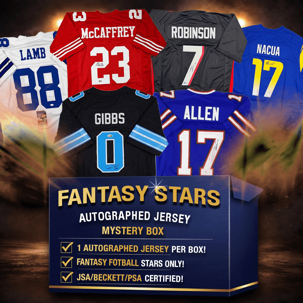 Fantasy Football Stars Autographed/Signed Jersey Mystery Box JSA BAS COA Fantasy Football Stars Autographed/Signed Jersey Mystery Box JSA BAS COA