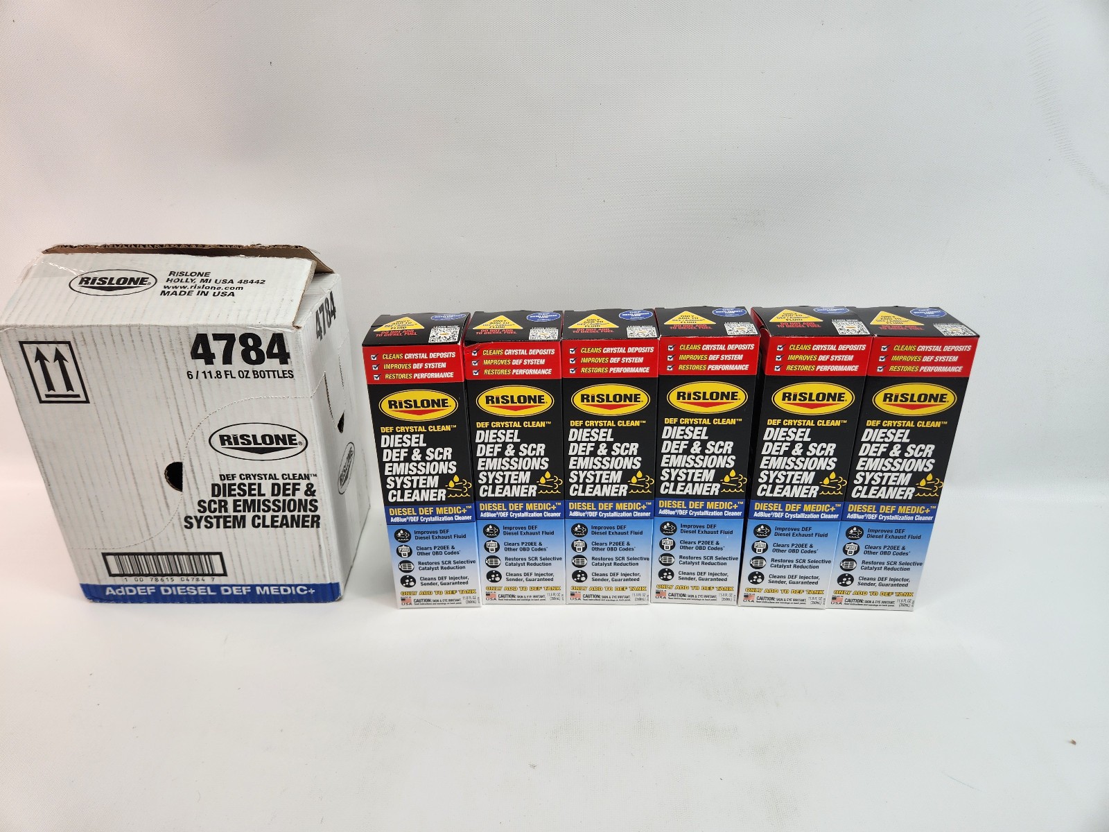 6 Pack Rislone DEF Crystal Clean Diesel DEF SCR Emissions System Cleaner 11.8oz 6 Pack Rislone DEF Crystal Clean Diesel DEF SCR Emissions System Cleaner 11.8oz