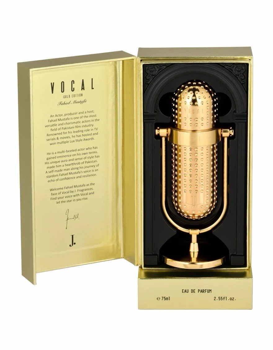 Vocal Gold by J. Junaid Jamshed Men\'s Eau de Parfum 75ml Fougère Citrus – NEW