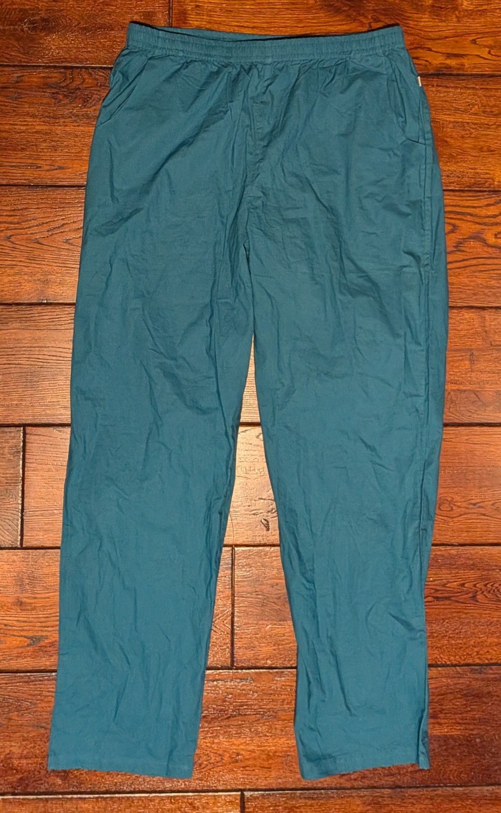 ANOKHI Men\'s Retreat Trousers Pants 100% Organic Cotton Lightweight Size L - NWT
