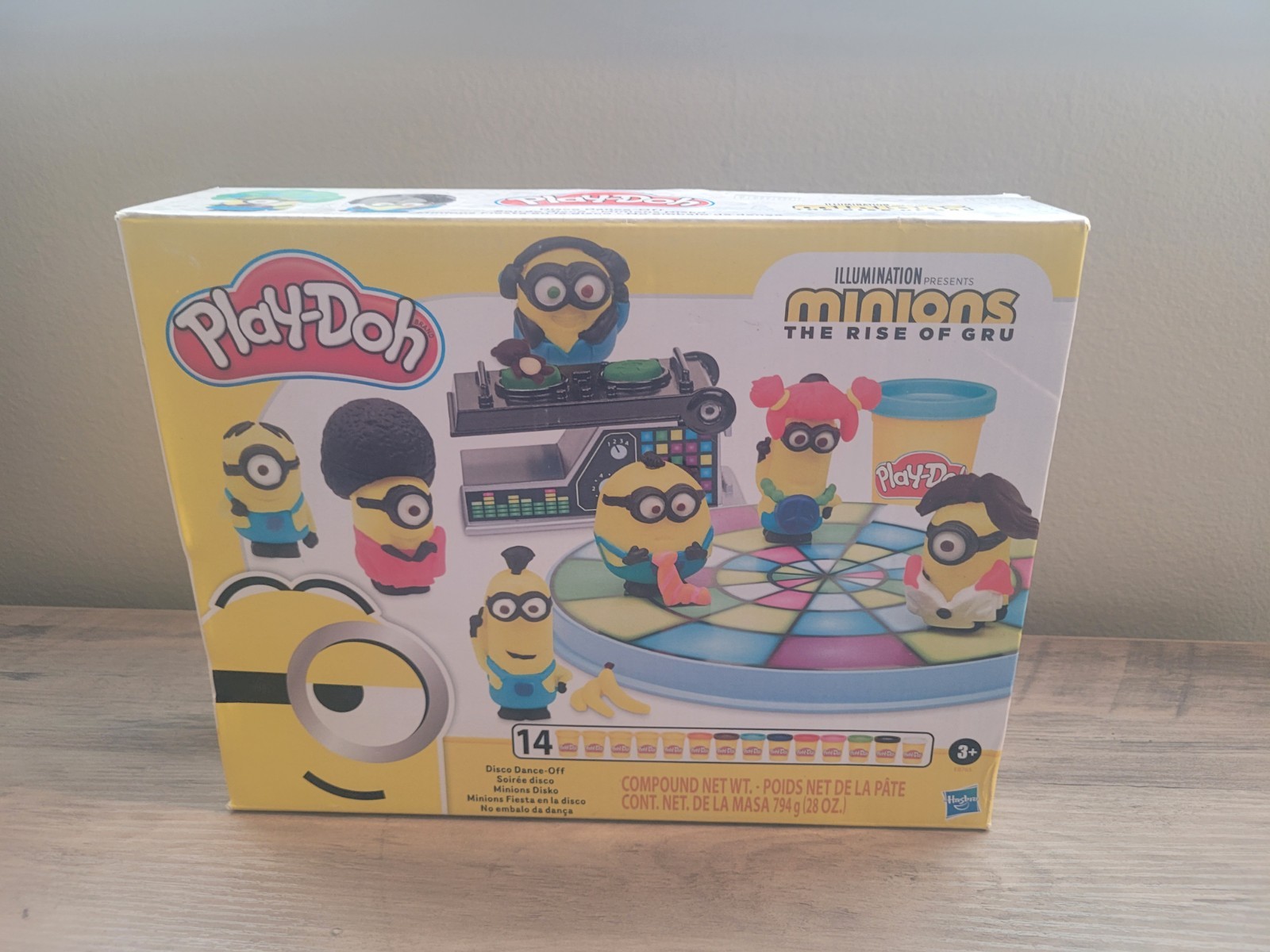 New Play-Doh Minions Rise of Gru Disco Dance-Off Playset 14 Cans Ages 3+