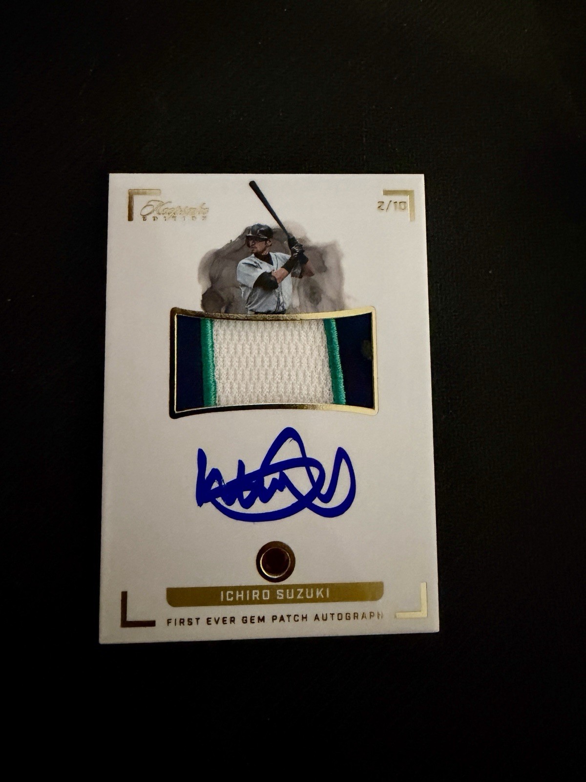Ichiro Suzuki Kepsake Sports Edition Auto Patch Card #2/10