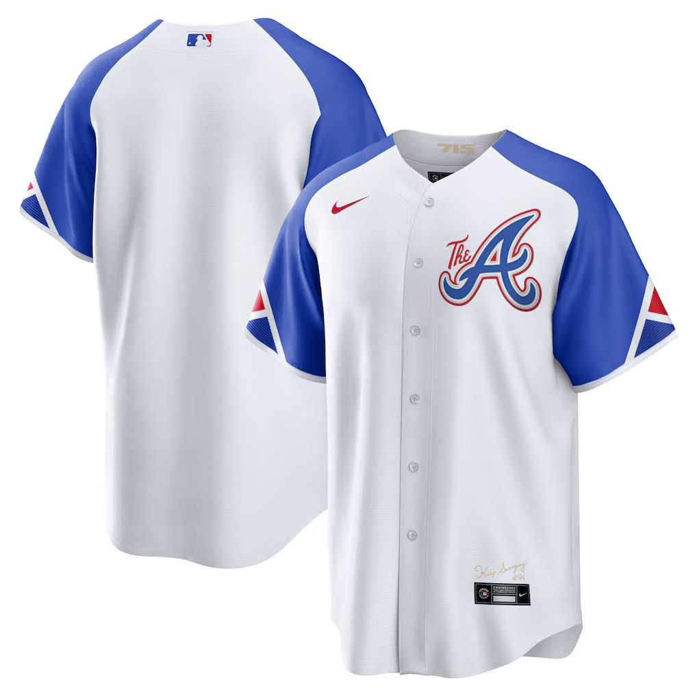 Nike Atlanta Braves 2023 City Connect White Baseball Jersey Nike Atlanta Braves 2023 City Connect White Baseball Jersey