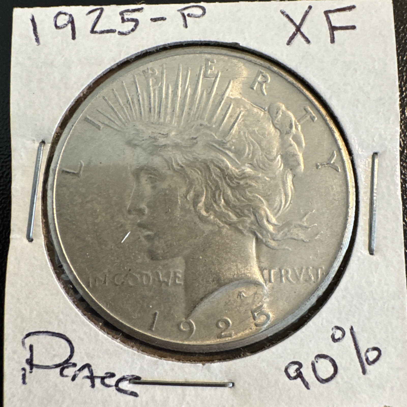 1925-P Peace Silver Dollar US Coin 90% Silver - XF Details 1925-P Peace Silver Dollar US Coin 90% Silver - XF Details