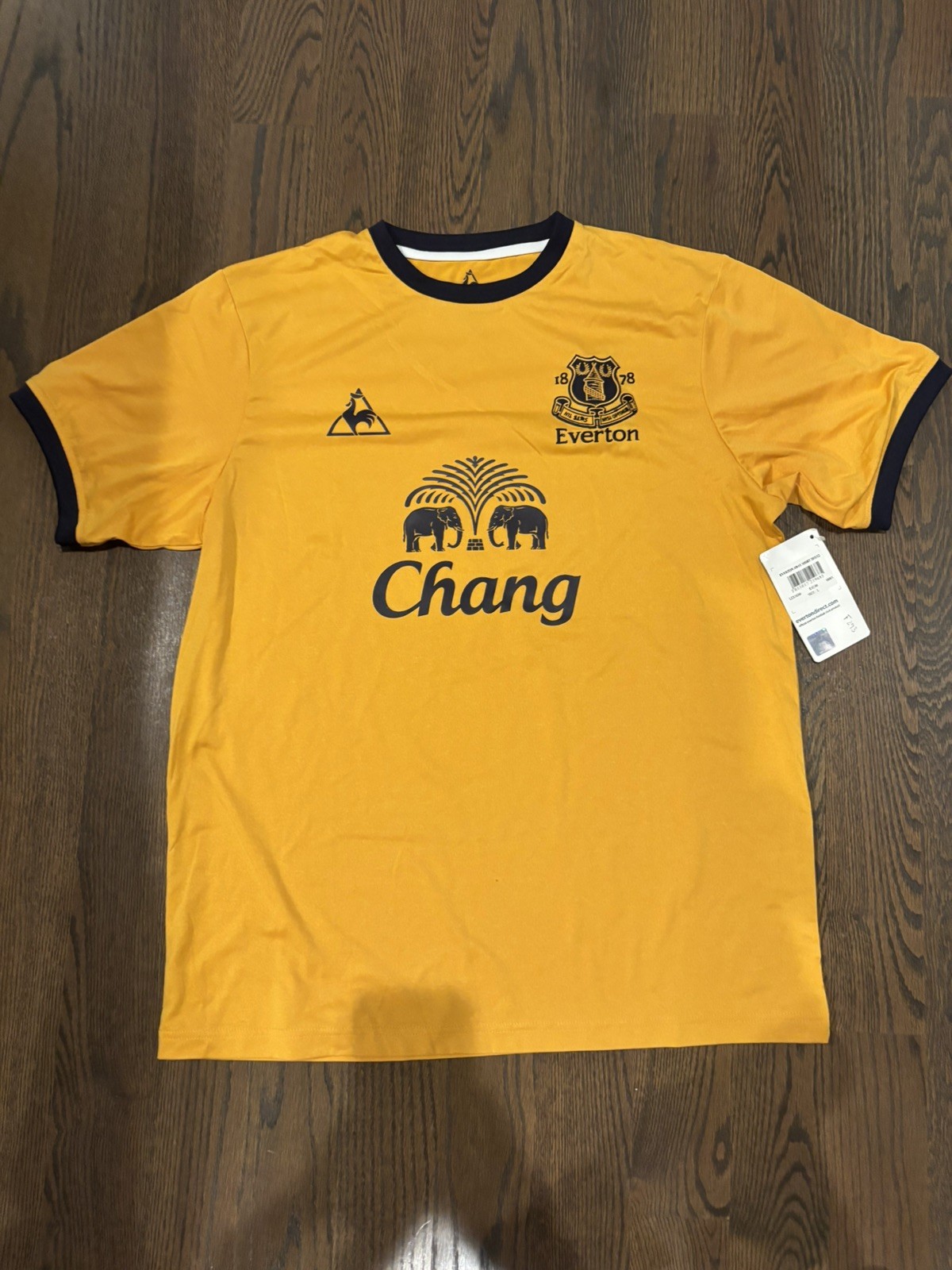 EVERTON 2011/2012 FOOTBALL AWAY JERSEY WITH TAG #9 LANDON DONOVAN SIZE L RARE