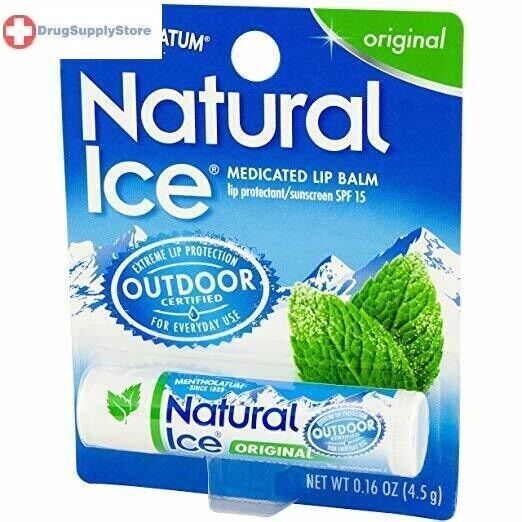 Natural Ice Original Lip Balm Display 12 Pieces/Pack