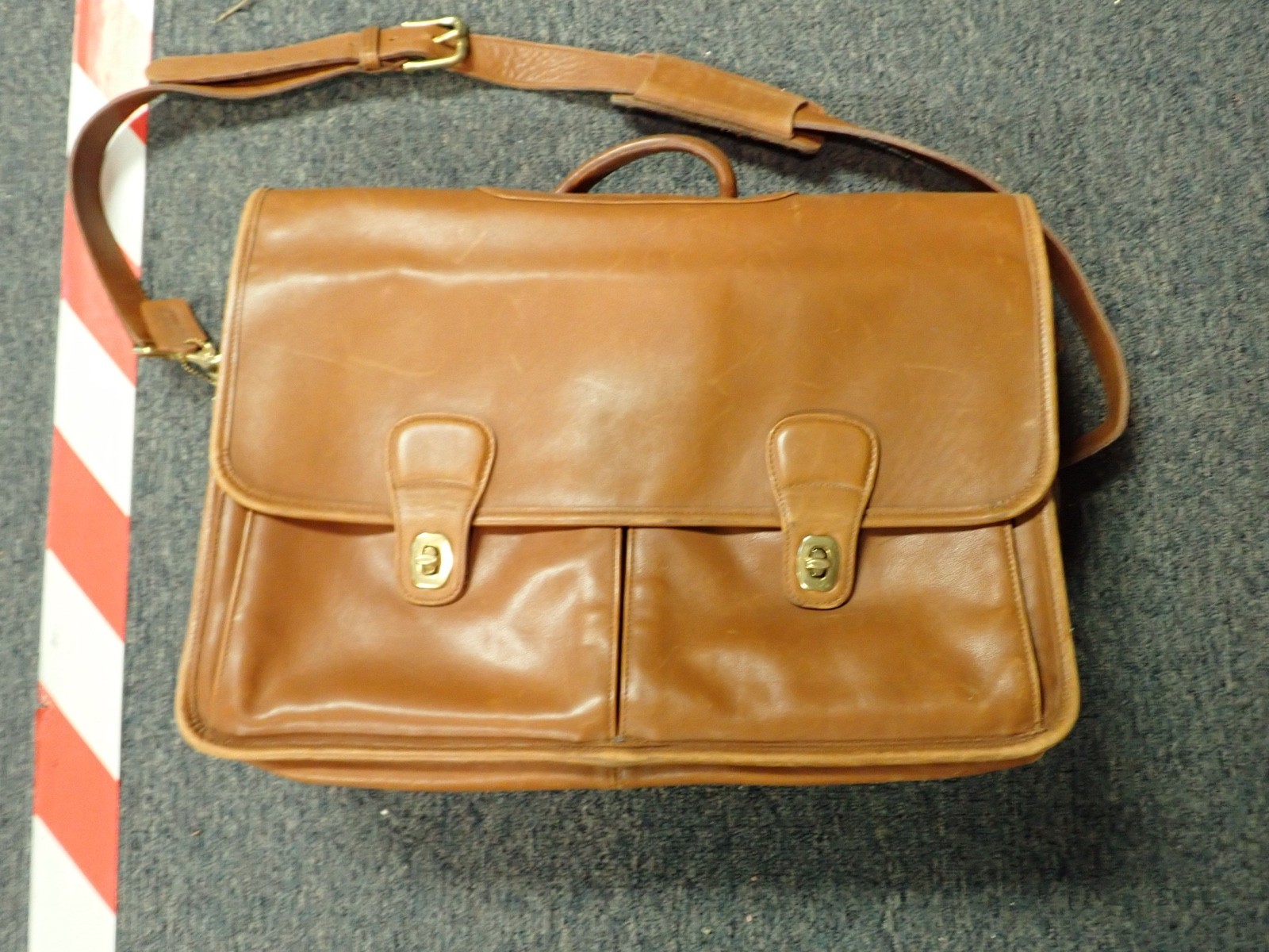 Vintage Coach New York Brown Leather Briefcase Travel Portfolio Business Bag Vintage Coach New York Brown Leather Briefcase Travel Portfolio Business Bag
