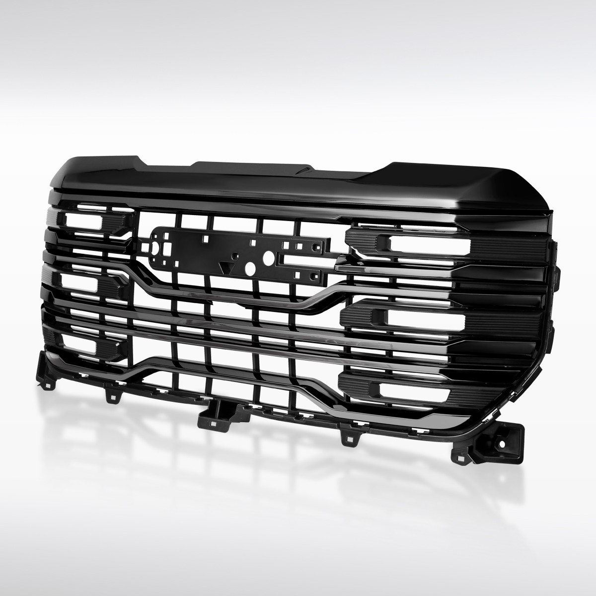 Fit 2022-2026 GMC Sierra 1500 AT4 Glossy Black Front Bumper Hood Grille 23 24 Fit 2022-2026 GMC Sierra 1500 AT4 Glossy Black Front Bumper Hood Grille 23 24