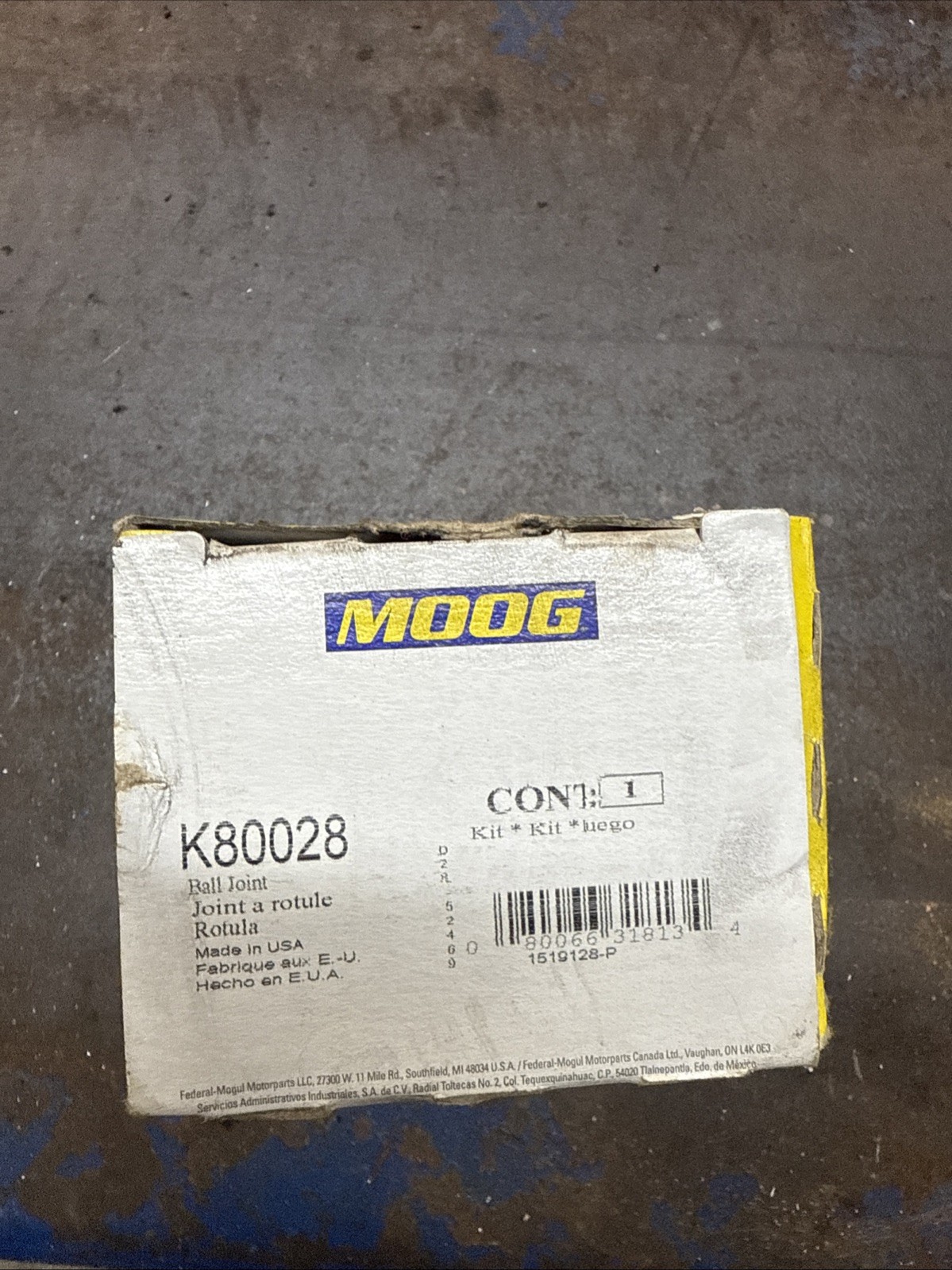 Moog Ball Joint Front Upper K80028
