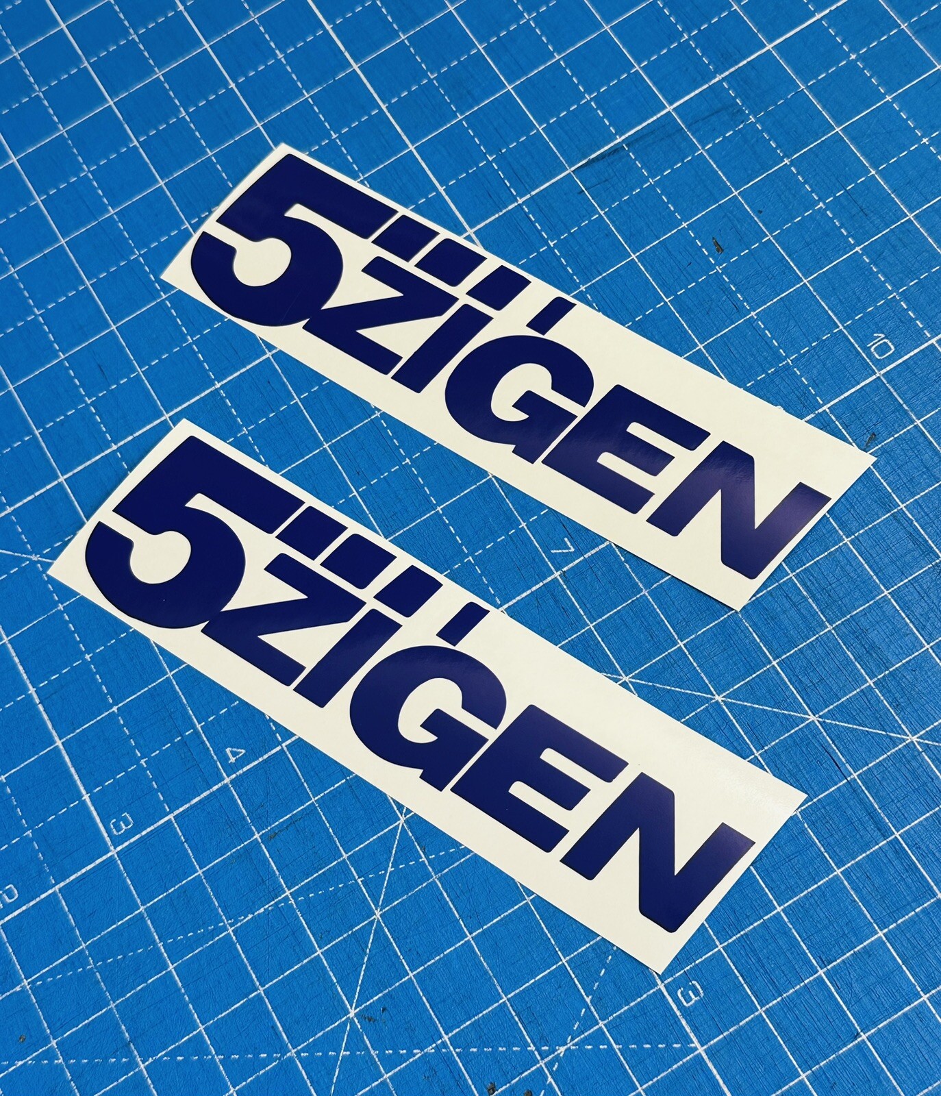 5Zigen Stickers  X2 Vinyl Decals  150mm Purple zigen Sticker Japanese Honda Mod