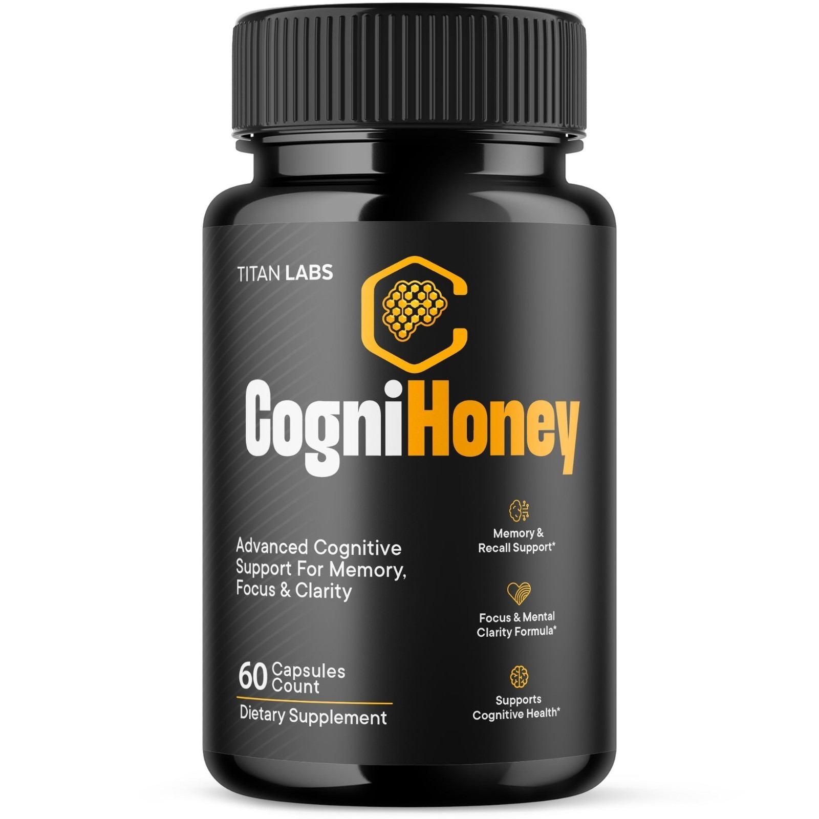 (1-3 pcs) CogniHoney Pills - Brain Health & Cognitive Support Supplement 60 Caps