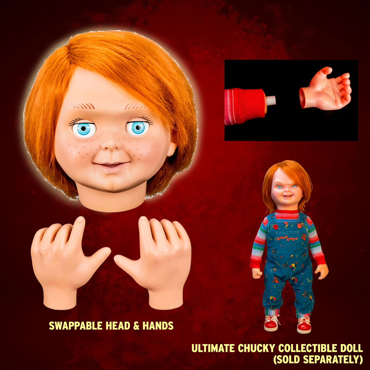 Trick Or Treat Studios Child\'s Play 2 Ultimate Chucky Doll Tommy Head Accessory
