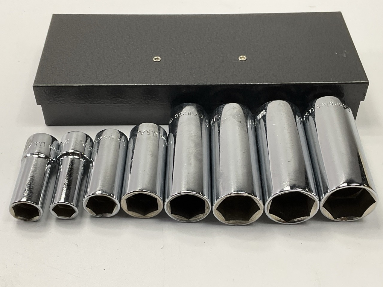 VINTAGE - Gambles 8 Piece Deep Socket, 6 Point, 3/8\