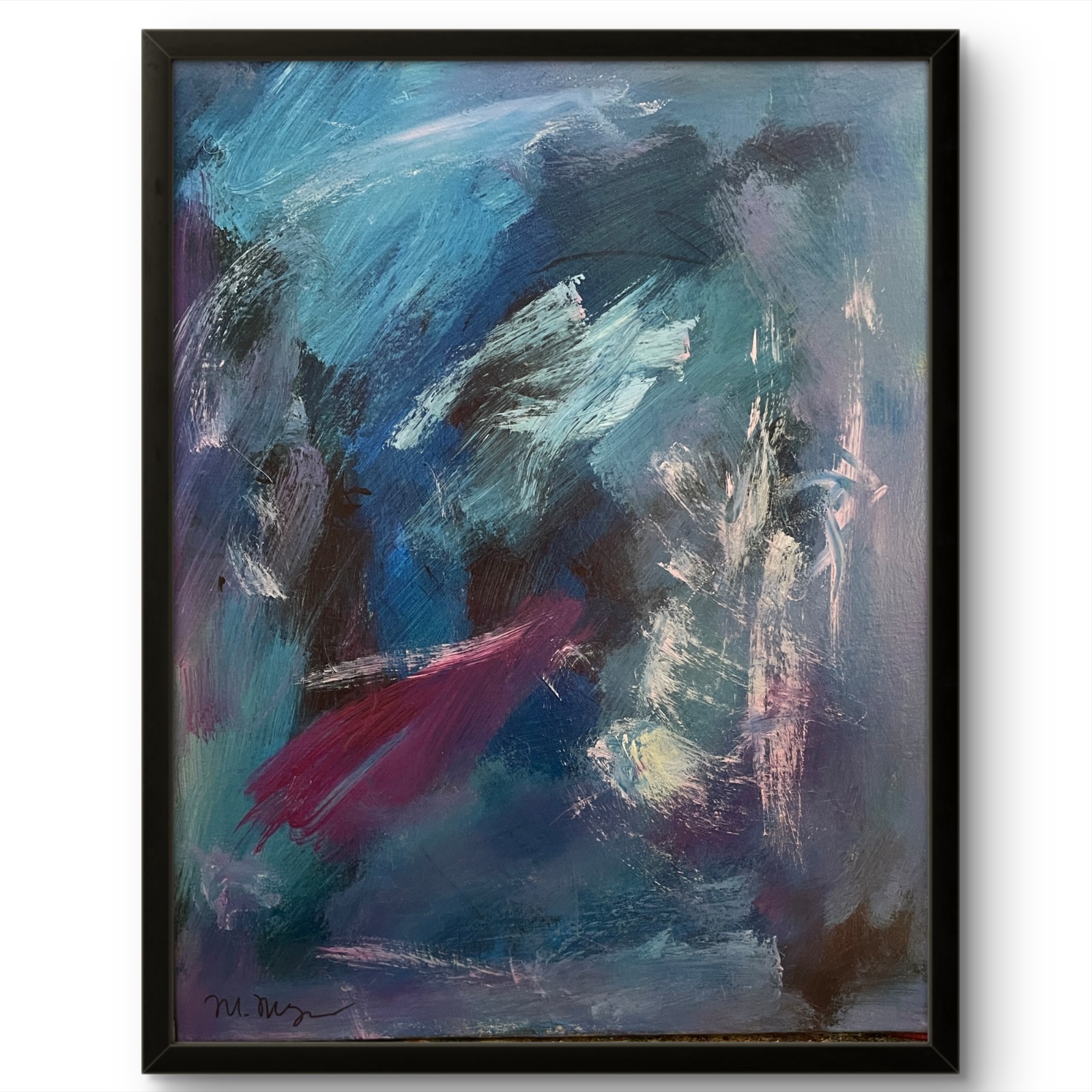 Mary Myers Original Abstract Expressionist Painting 16x20 Acrylic Canvas Art