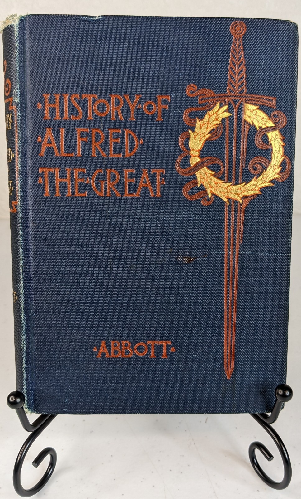 1877 History of King Alfred of England Jacob Abbott HC Harpers Antique Book