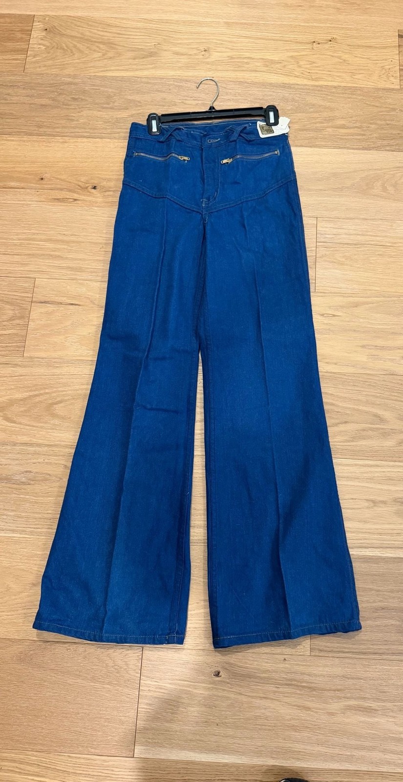 70s Vintage Retro Hippy Hang Ten Versailles Jeans Size 30M Blue Denim Sanforized