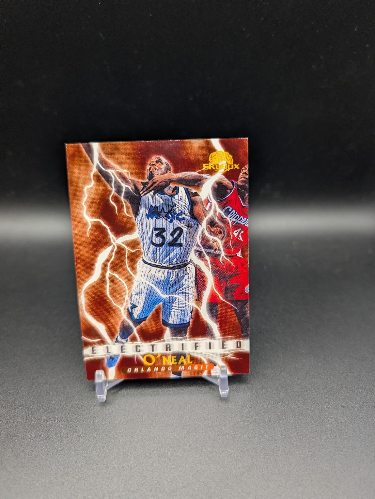 1995-96 Skybox Premium - Electrified Shaquille O'Neal #293 1995-96 Skybox Premium - Electrified Shaquille O'Neal #293