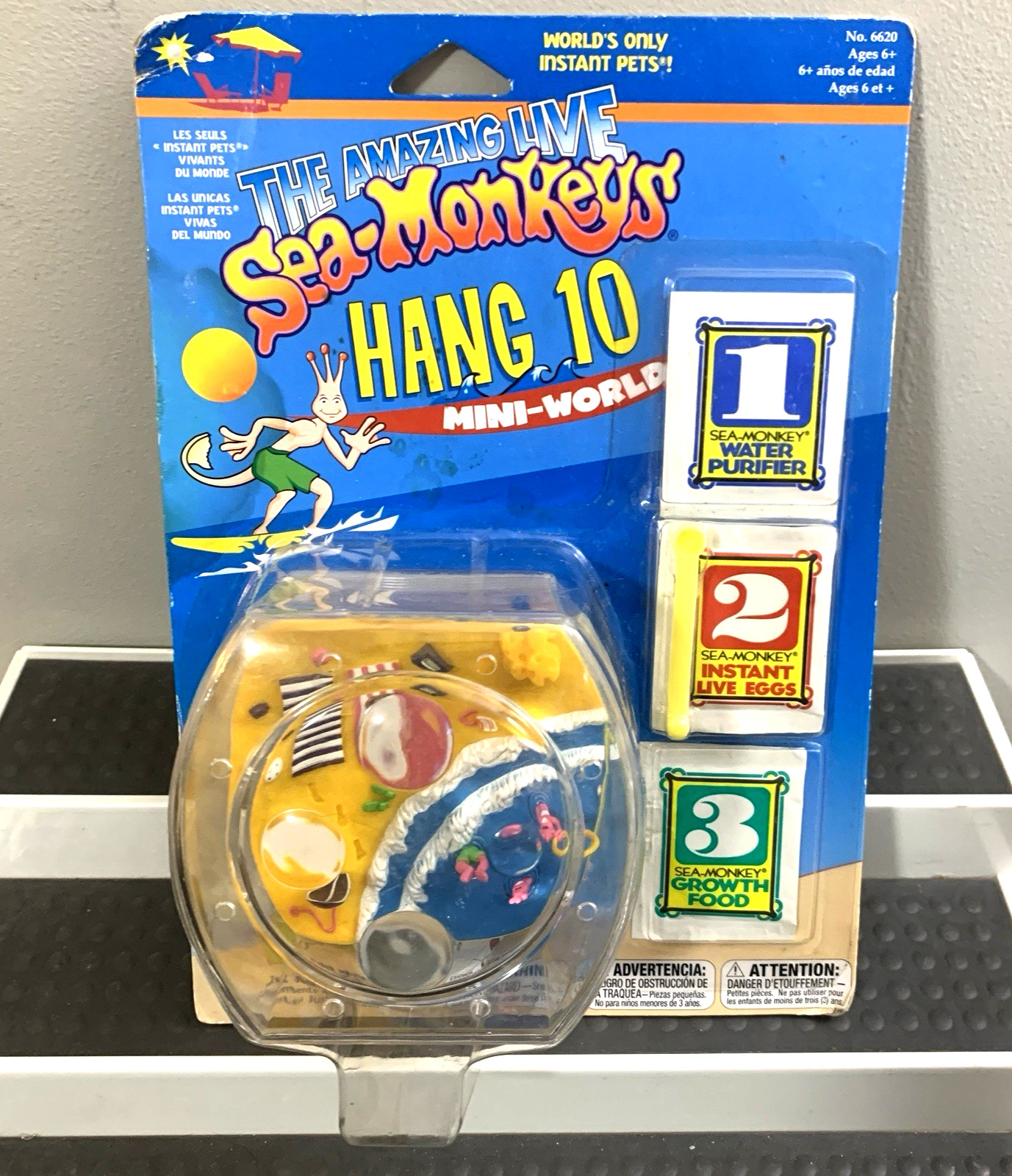 The Amazing Live Sea-Monkeys Hang 10 Mini-World 2007 Sea Monkey Pets Sealed READ