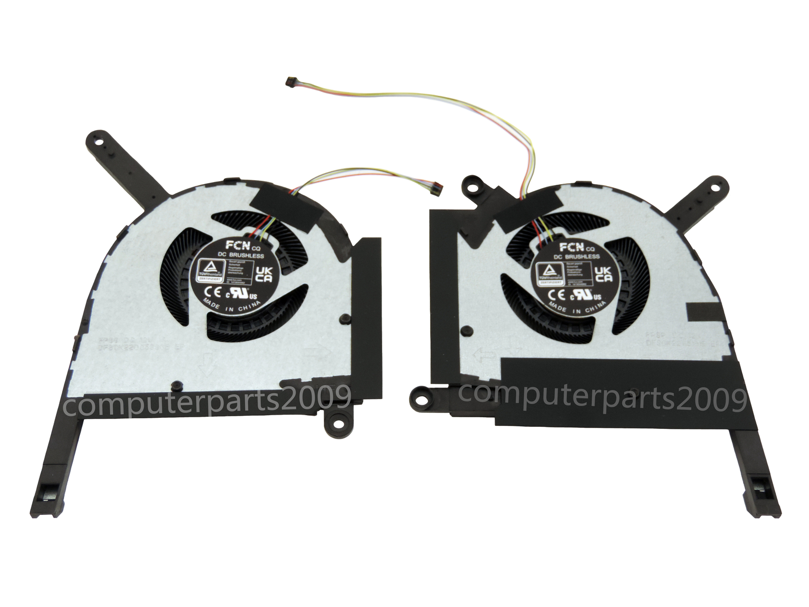 Original Pair of CPU+GPU Laptop Fan 13NR09F0T01011 13NR09J0T01011 DC 12V 1A