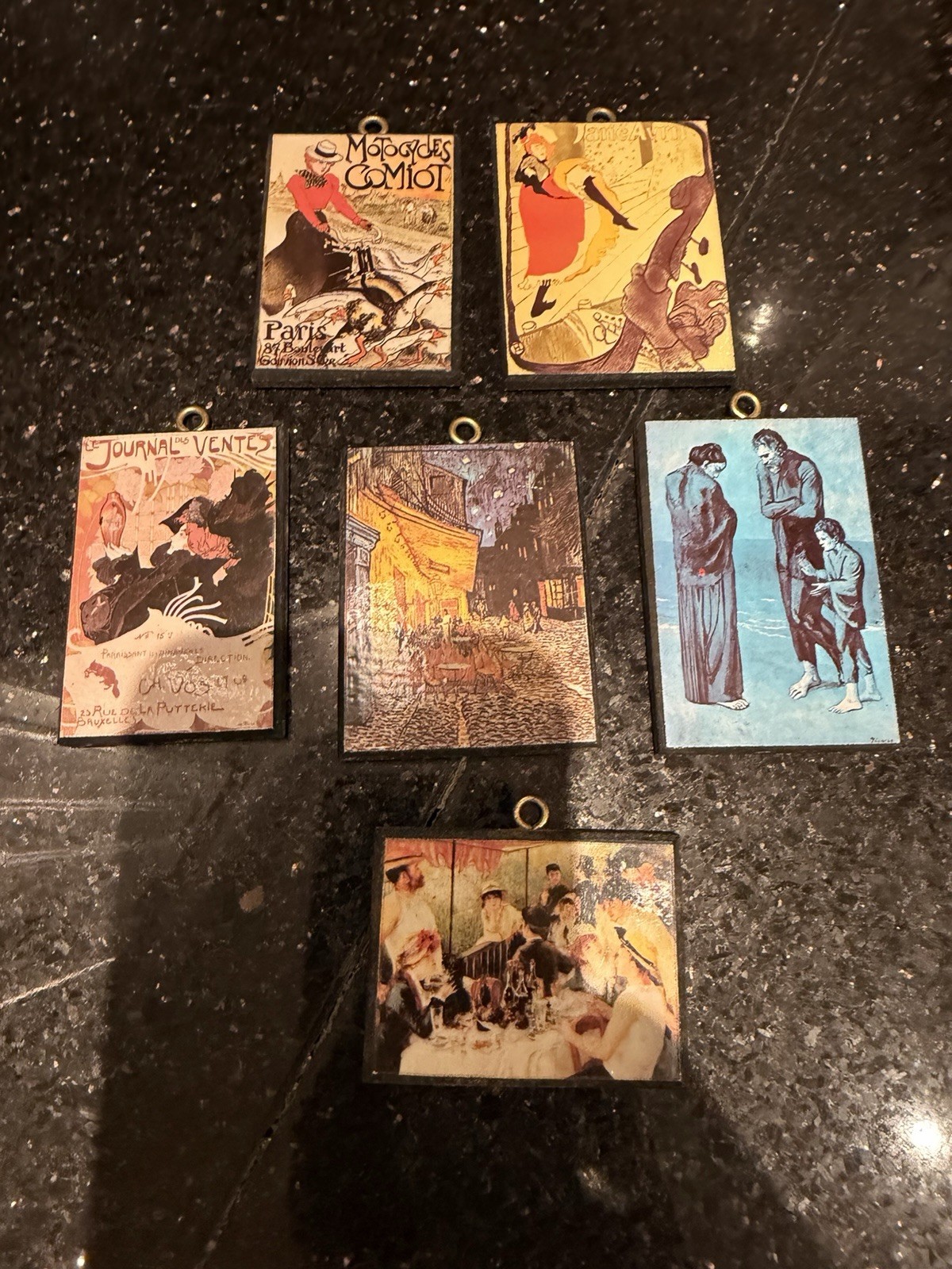 Vintage Lot of 6 Camille Miniatures Artwork Vintage Lot of 6 Camille Miniatures Artwork
