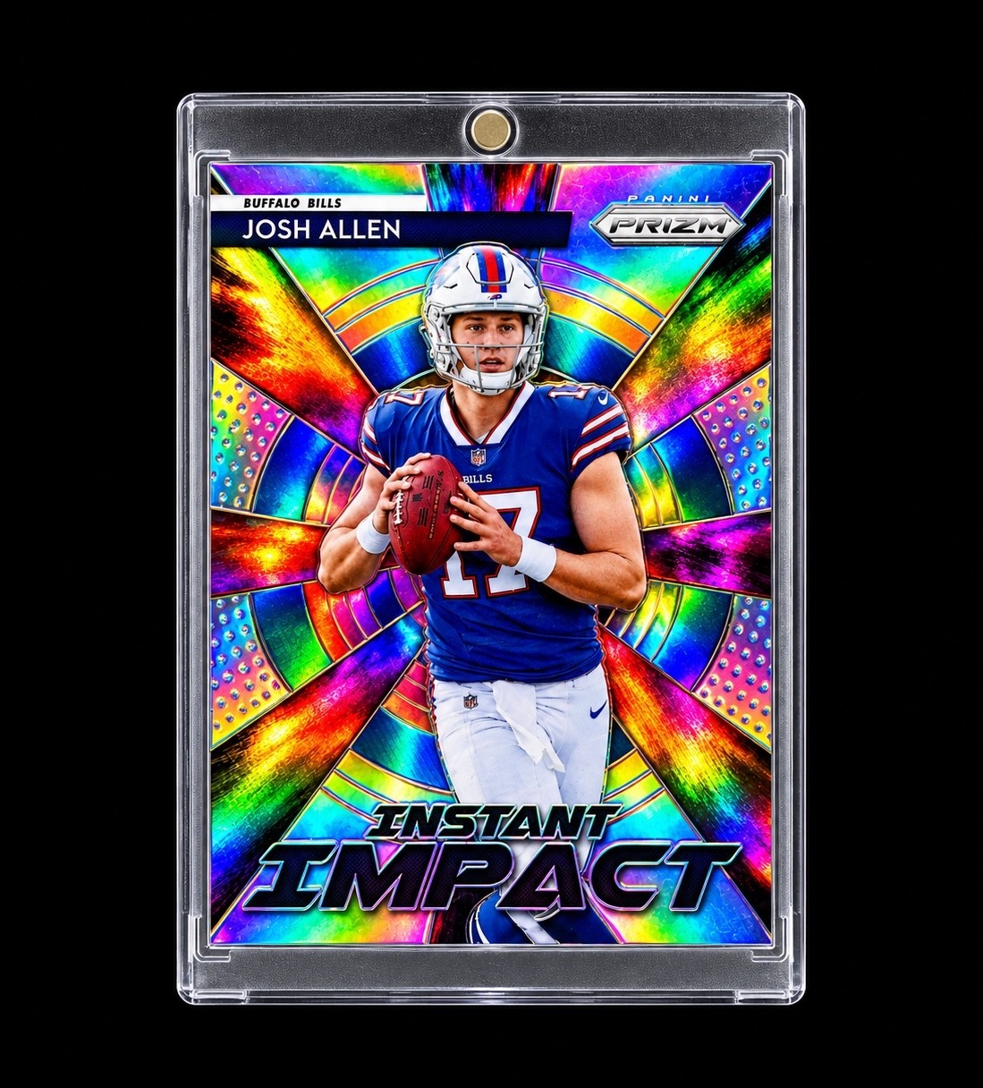 JOSH ALLEN ROOKIE SILVER BLAST REFRACTOR 2018 PANINI PRIZM RC True Prizm BILLS