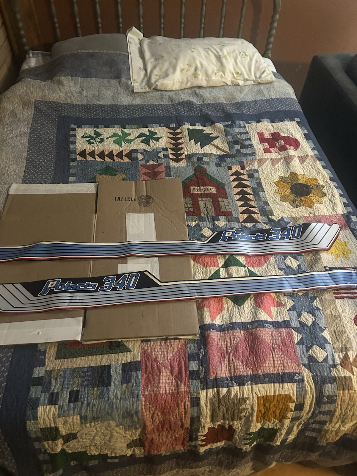 New Nos Polaris 340 Vintage Snowmobile Decals Pair Read Notes