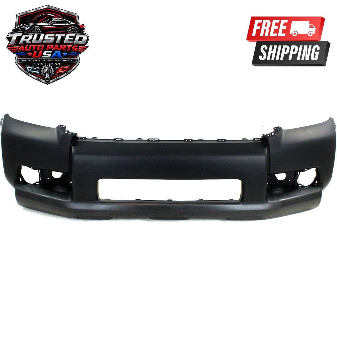 Front Bumper Cover For 2010-2013 Toyota 4Runner w/ fog lamp holes Primed CAPA