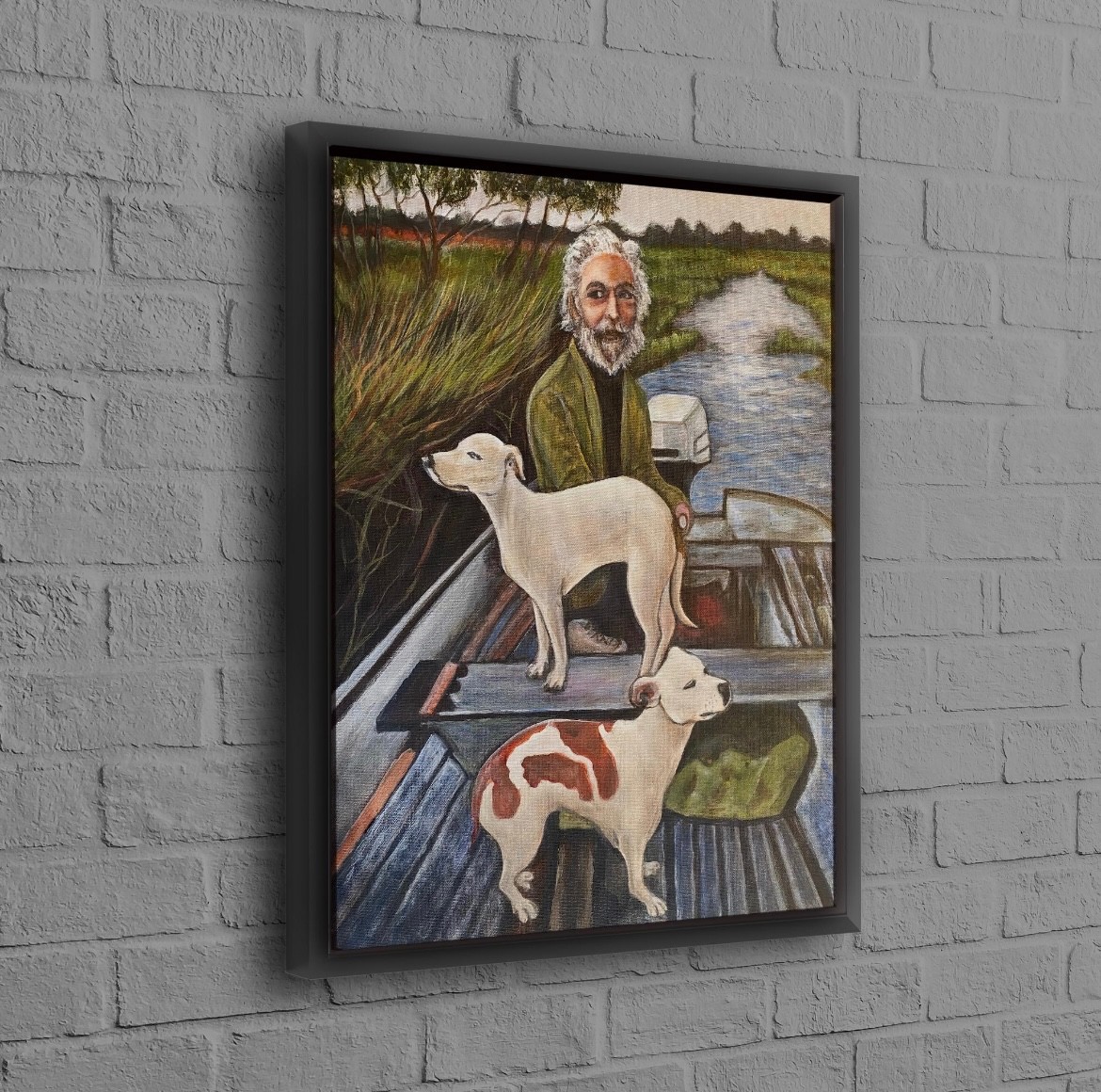 Goodfellas Old Man and Dogs Canvas Wall Art Pop Art movie prop Home Wall Decor