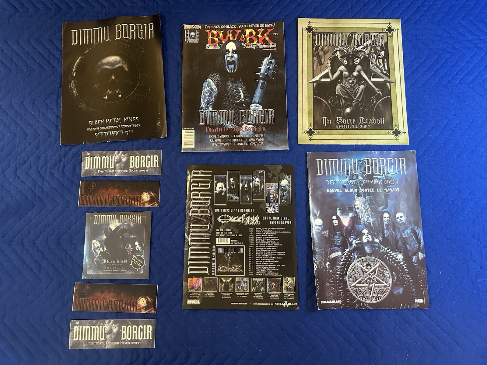 Dimmu Borgir Promo Lot Death Cult Armageddon In Sorte Diaboli Nuclear Blast Rare
