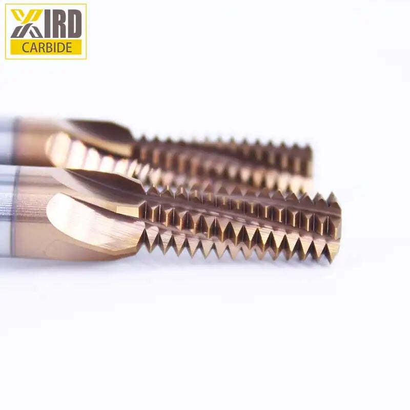 M12 x 1.75 4 FLT Tungsten Carbide Milling Cutter Thread Mill Cutting Tool AlTin M12 x 1.75 4 FLT Tungsten Carbide Milling Cutter Thread Mill Cutting Tool AlTin