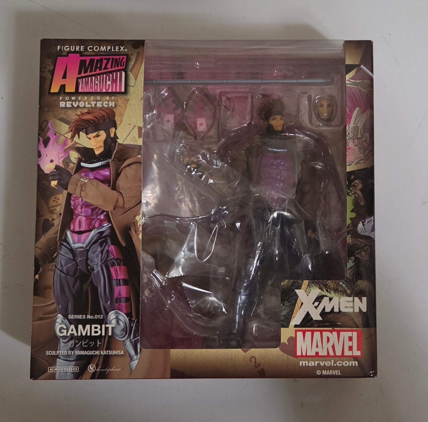Kaiyodo AMAZING YAMAGUCHI Gambit No.012 Action Figure Marvel Revoltech OPENED
