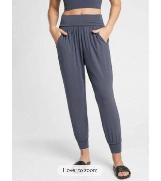 Athleta Soft Medieval Violet Yoga Studio Jogger Pants XS Tall