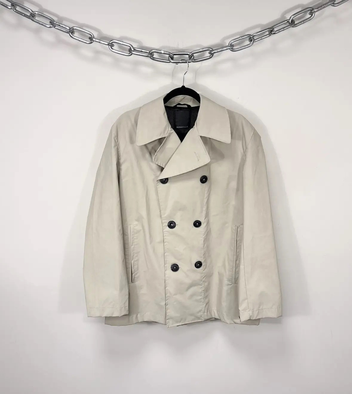Vintage Boneville Technical Double Breasted Coat Archive w/ Seam Tape Details M Vintage Boneville Technical Double Breasted Coat Archive w/ Seam Tape Details M