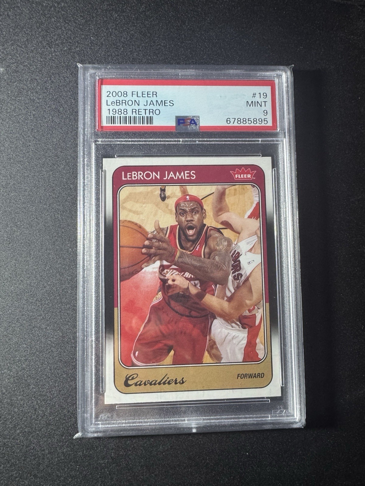 2008-09 Fleer - 1988-89 Retro LeBron James #19 PSA 9 SSP 1:660 Case Hit Variant