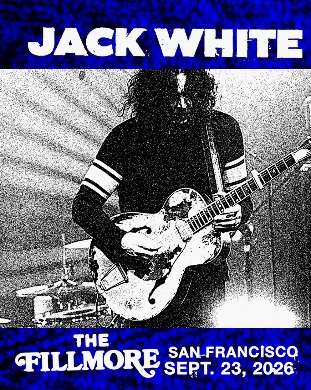 Jack White in San Francisco Sept 23 2026 Tour Poster