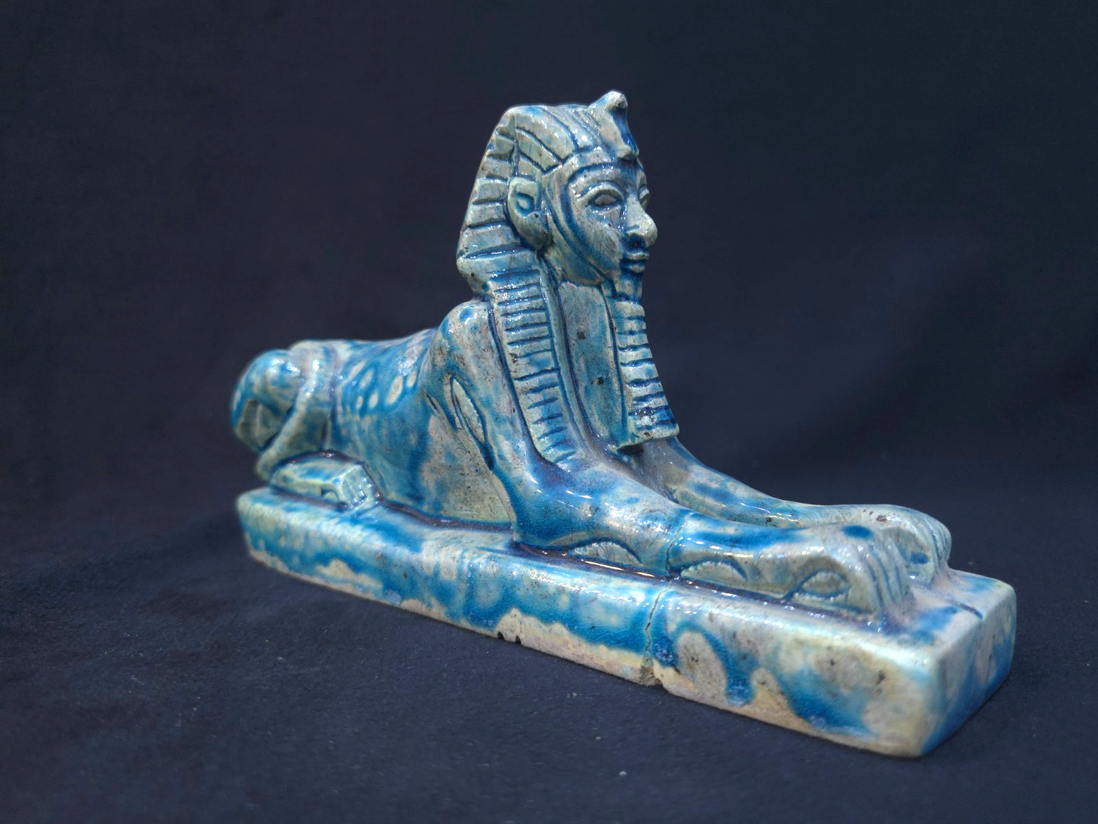 Sphinx Statue Ancient Egyptian Lion Sculpture, Monumental Relic Art